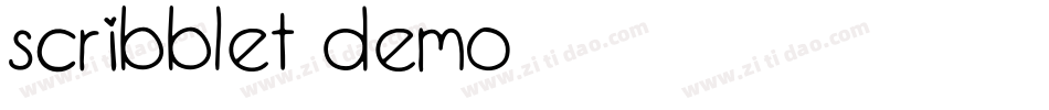 Scribblet Demo字体转换